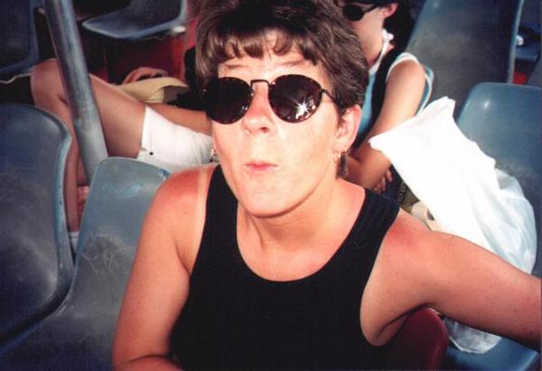 Darlene blowing me a kiss