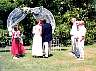 Our first kiss as Mr. and Mrs.